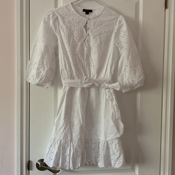 NWT J. Crew white eyelet dress size small - Picture 3 of 7